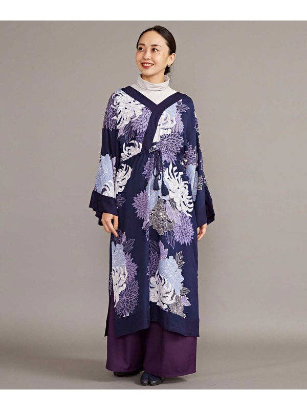 Ametsuchi by Amina Collection - Wholesale Dress - Women's - KIKU-MON KIMONO Dress