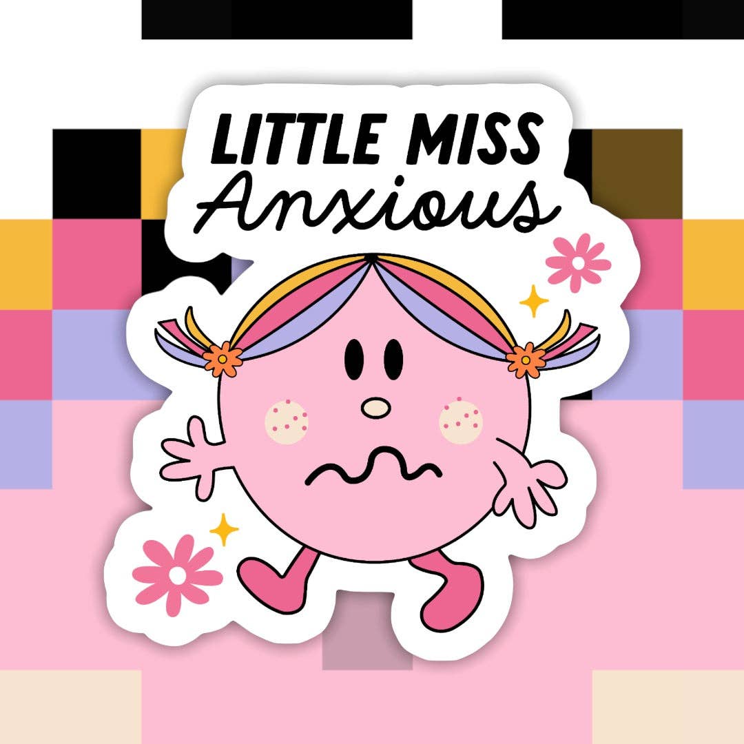 Ace the Pitmatian Co - Wholesale Sticker - Little Miss Anxious Sticker1