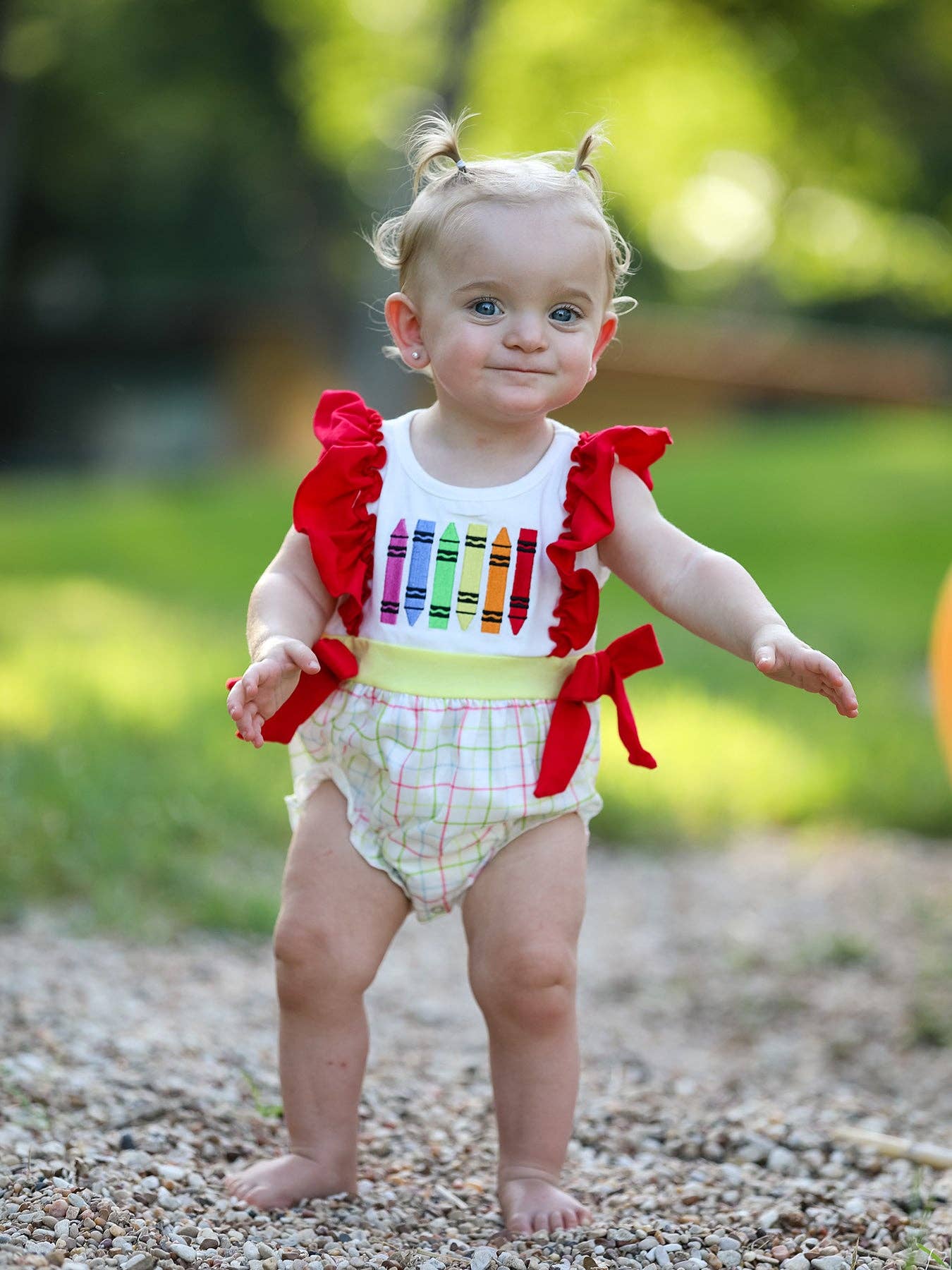 Rylee Faith Designs - Wholesale Rompertje - Baby - Terug-naar-school geborduurde meisjesromper3