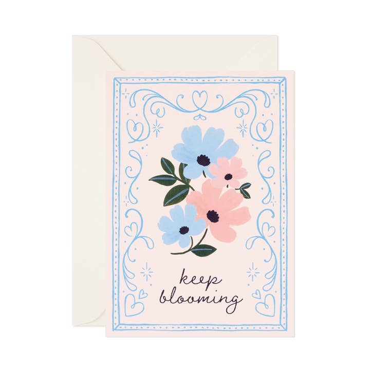 Encouragement Card "Keep Blooming" for wholesale by Day One Paper Co.