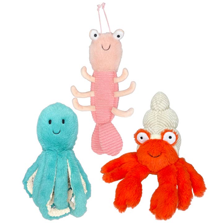Pet Palette Distribution - Wholesale Pet Plush Toy - Dog - Multipet Margaritaville® Coral Reefers Dog Toy Assrt 11.5"