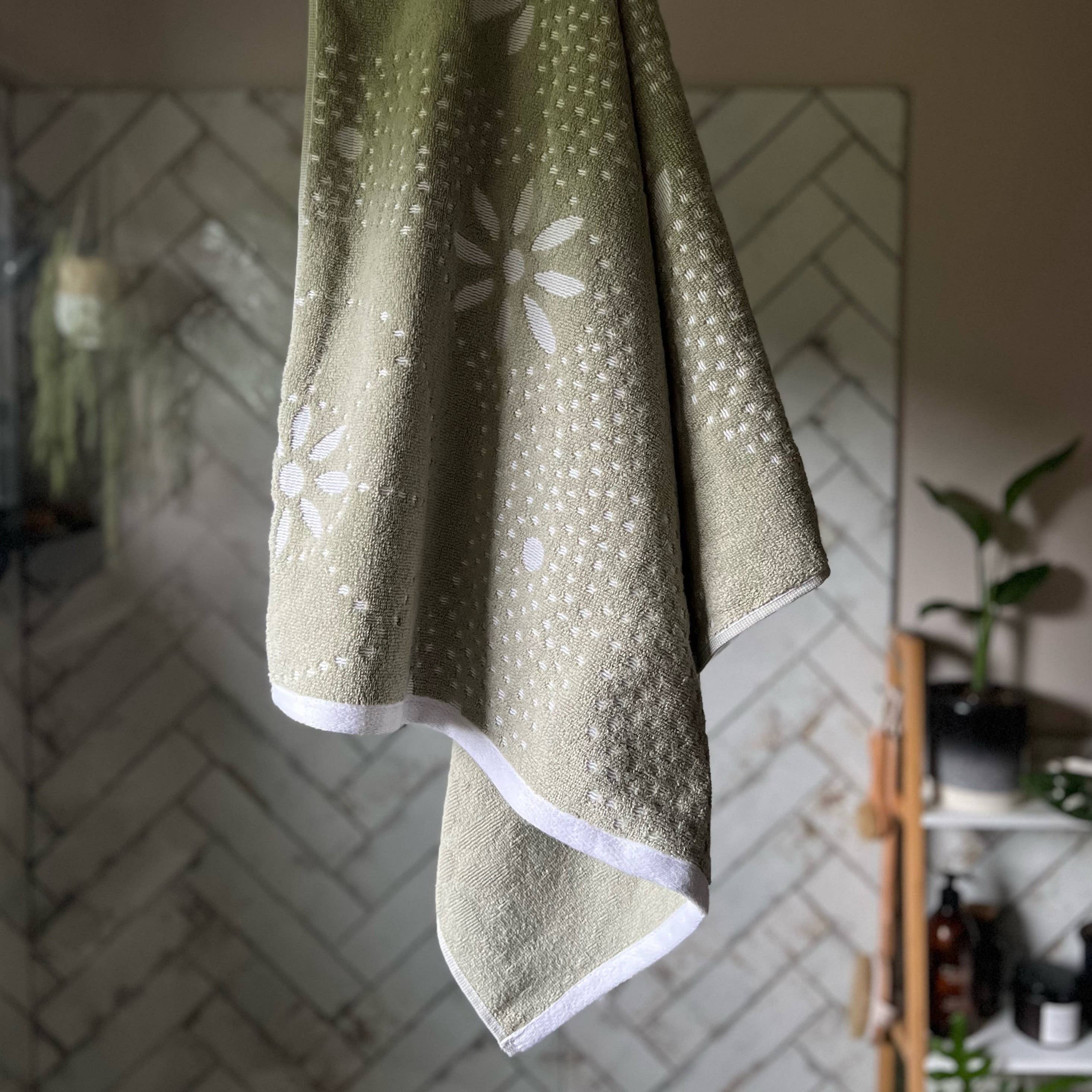 Allure Bath Fashions – wholesale Badhandduk – Marrakesh Skulpterade Blommigt Mönstrade Handdukar - 100% Bomull9