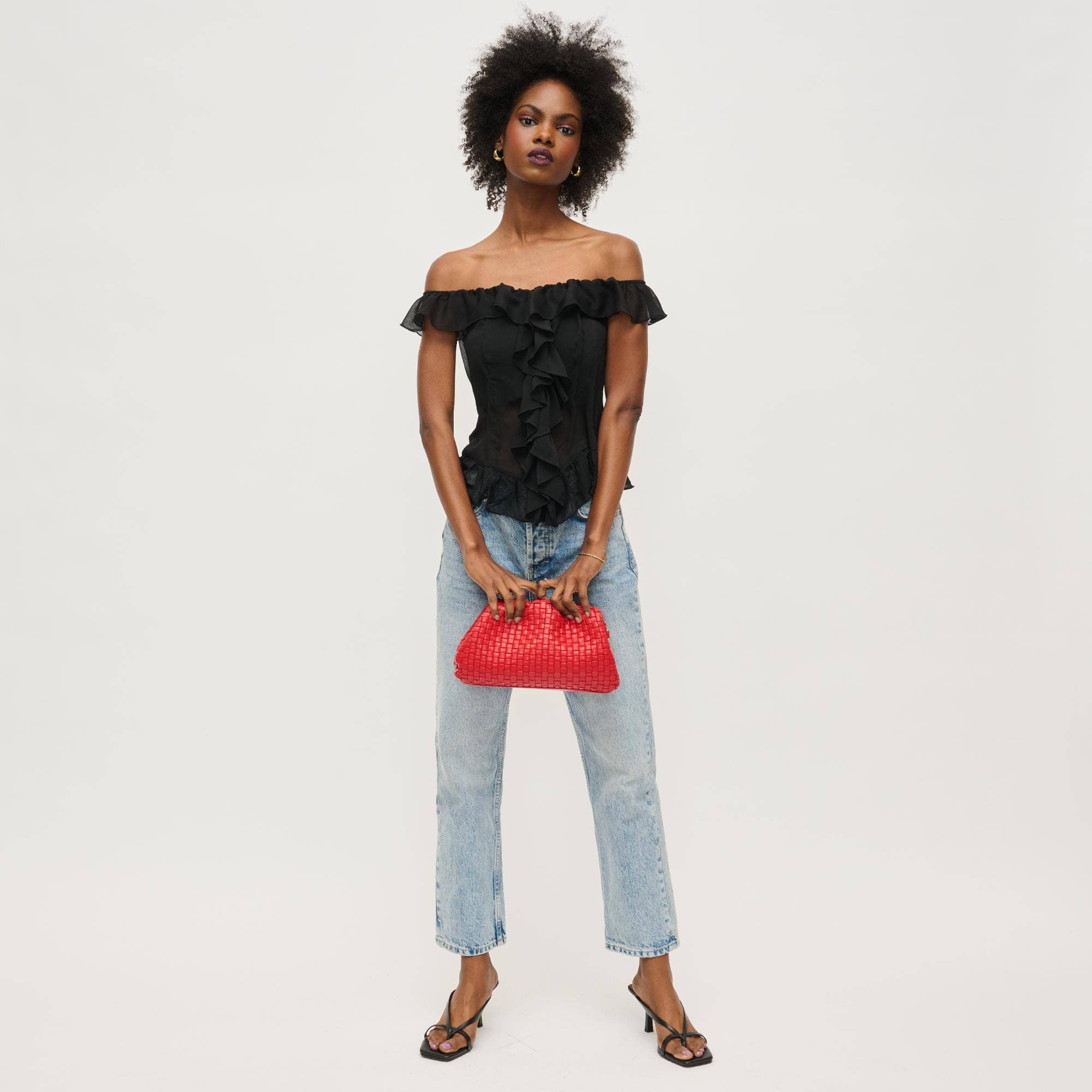 Urban Expressions - Wholesale Clutch Bag - Women's - Tate Woven Frame Clutch48