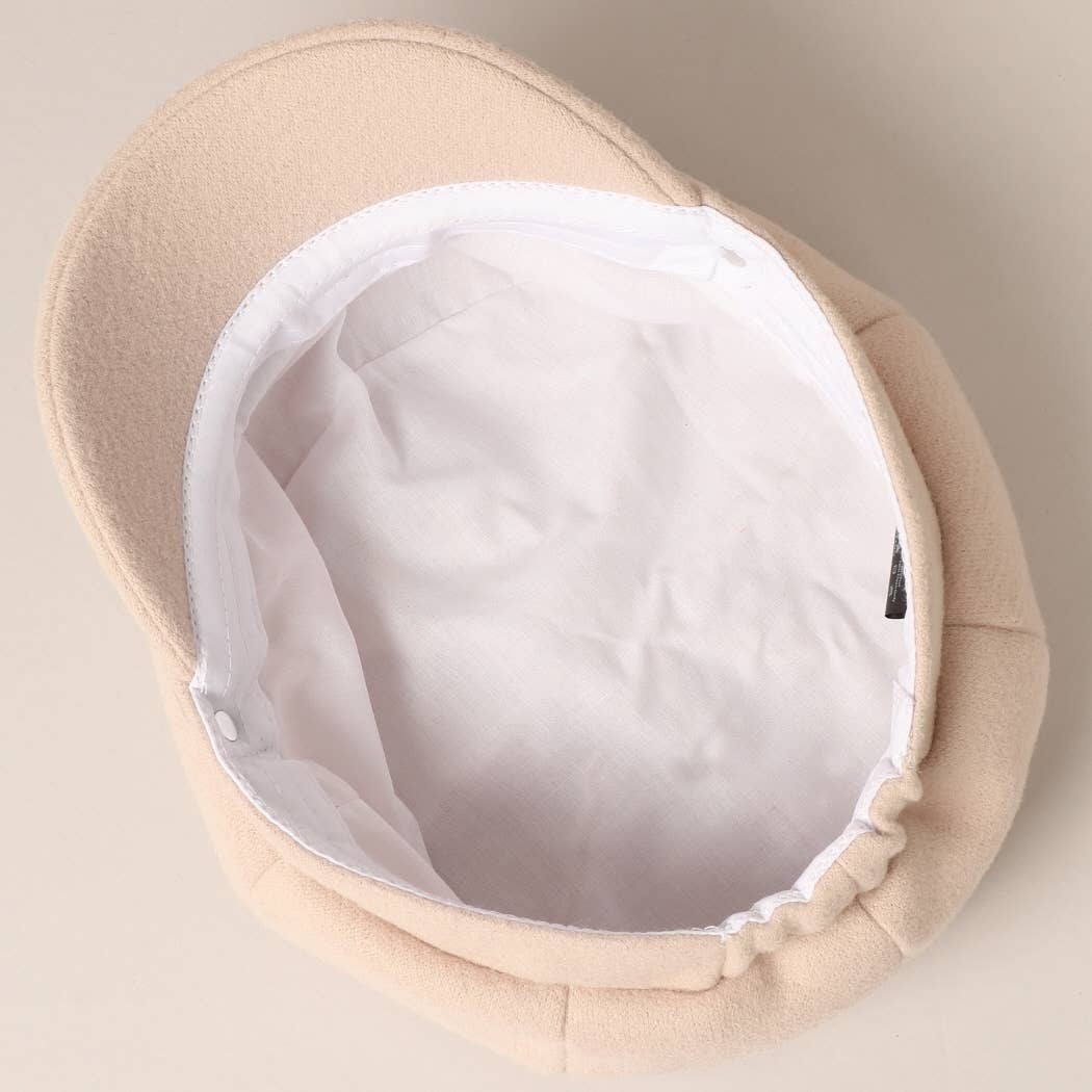 Fashion City - Vendita all'ingrosso Berretto - Donna - Cappello Cabbie casual a tinta unita5