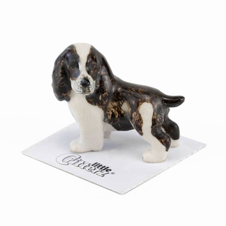 Little Critterz - Wholesale Decorative Figurine - Millie English Springer Spaniel Porcelain Miniature