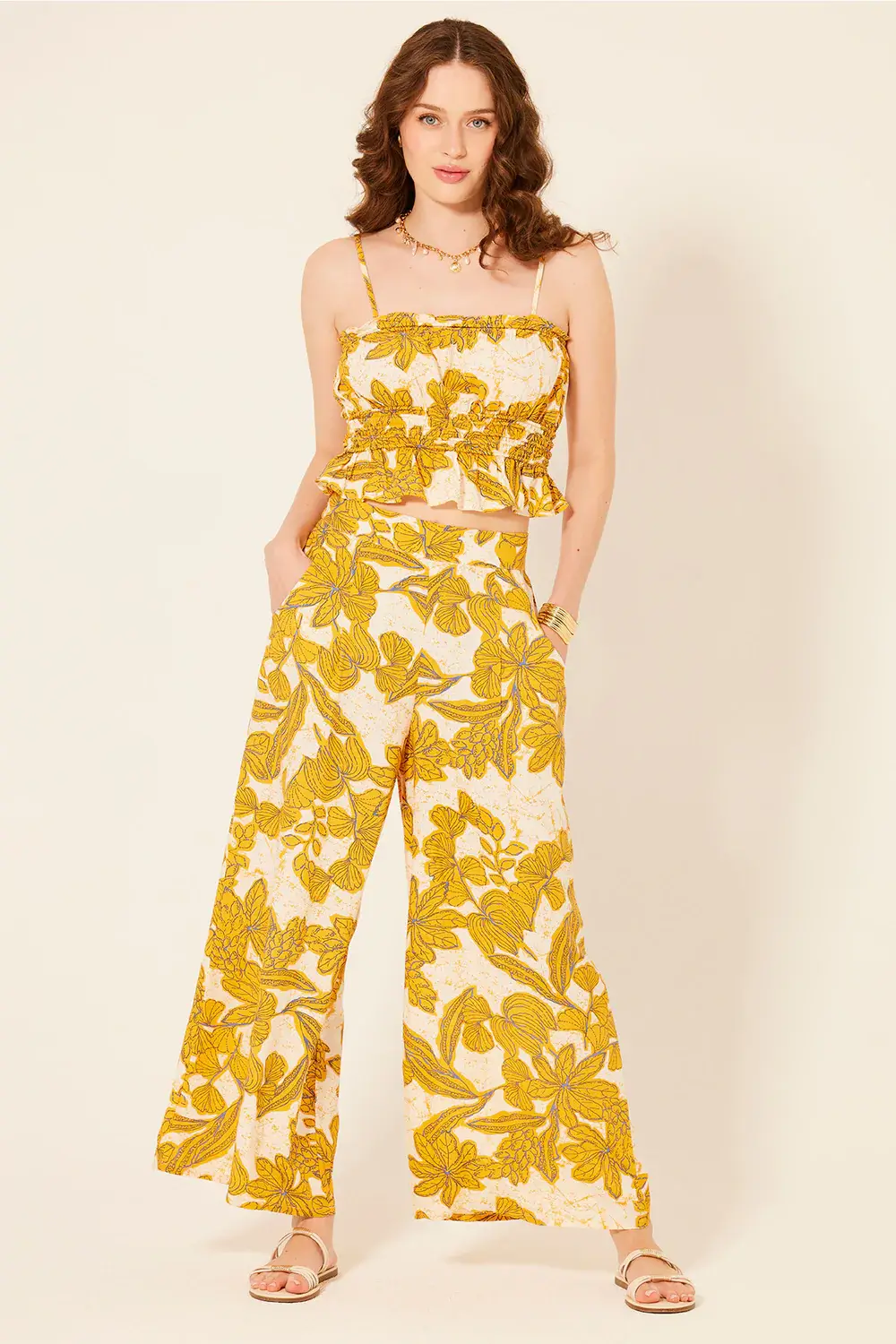 LE Honey Gold Valerie Pant for wholesale on Faire0