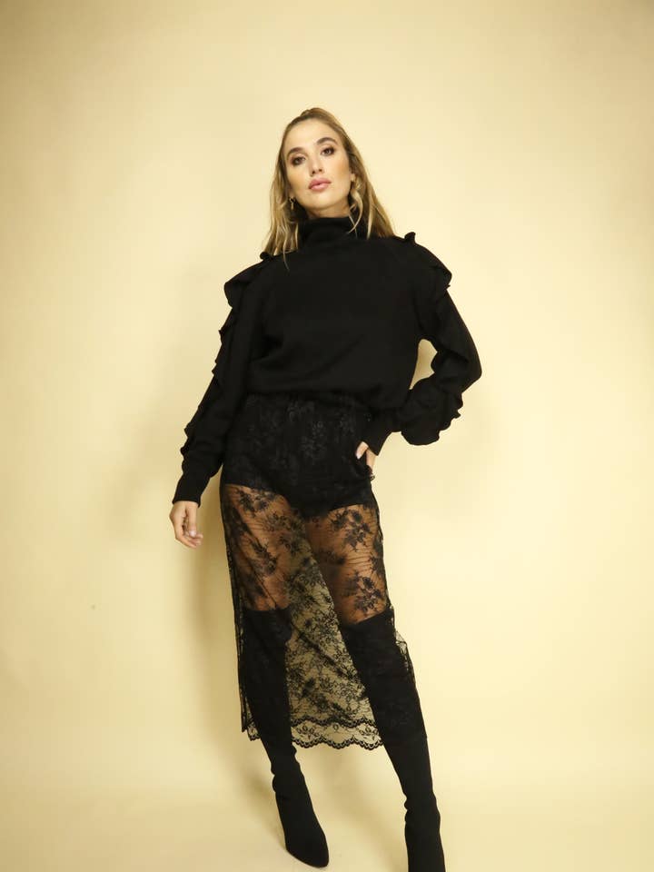 A3061 LACE MIDI SKIRT for wholesale on Faire0