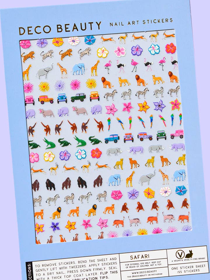 Pegatinas de Arte de Uñas - SAFARI para venta al por mayor de Deco Beauty
