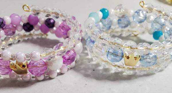 Thorneapple Designs - Wholesale Beaded Bracelet - Kids - Cuff Bracelet: Princess - Child7