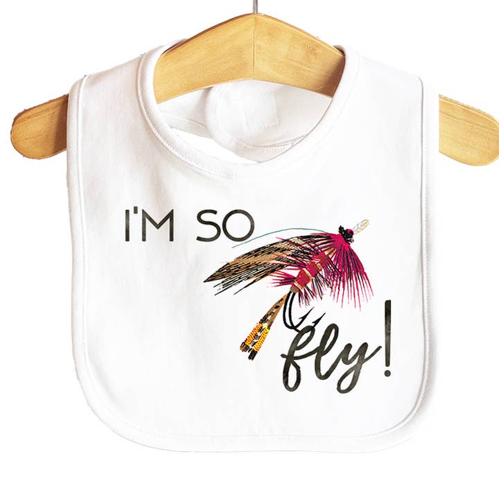 Bavoir pour bébé I'm so fly pour la vente par Knollwood Lane
