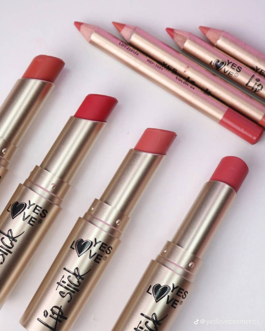 Yes Love Cosmetics - Wholesale Lippenstiftset - SET LIPSTICK + LIPPOTLOOD1