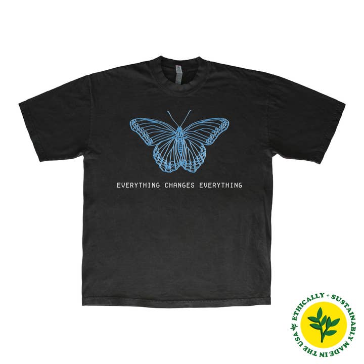 Butterfly Effect Heavyweight Graphic Tee for wholesale by TandemInk