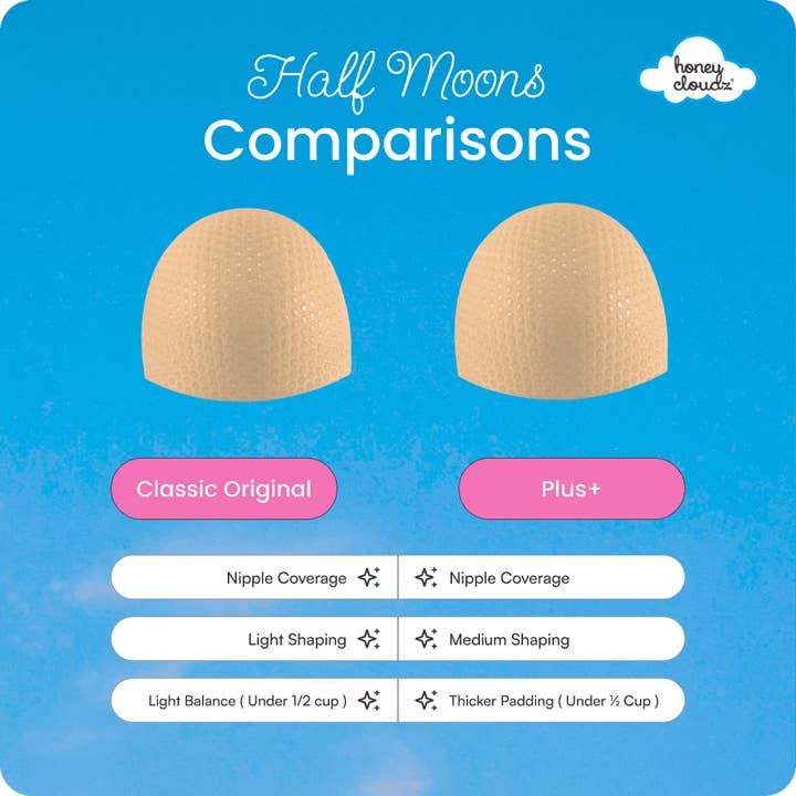 Honey Cloudz - Wholesale Bra Inserts - Women's - Half Moon Classic Bra Inserts4