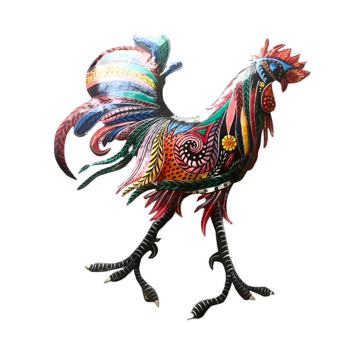 Beyond Borders - Wholesale Wall Accent - Painted El Pollo Loco Dark