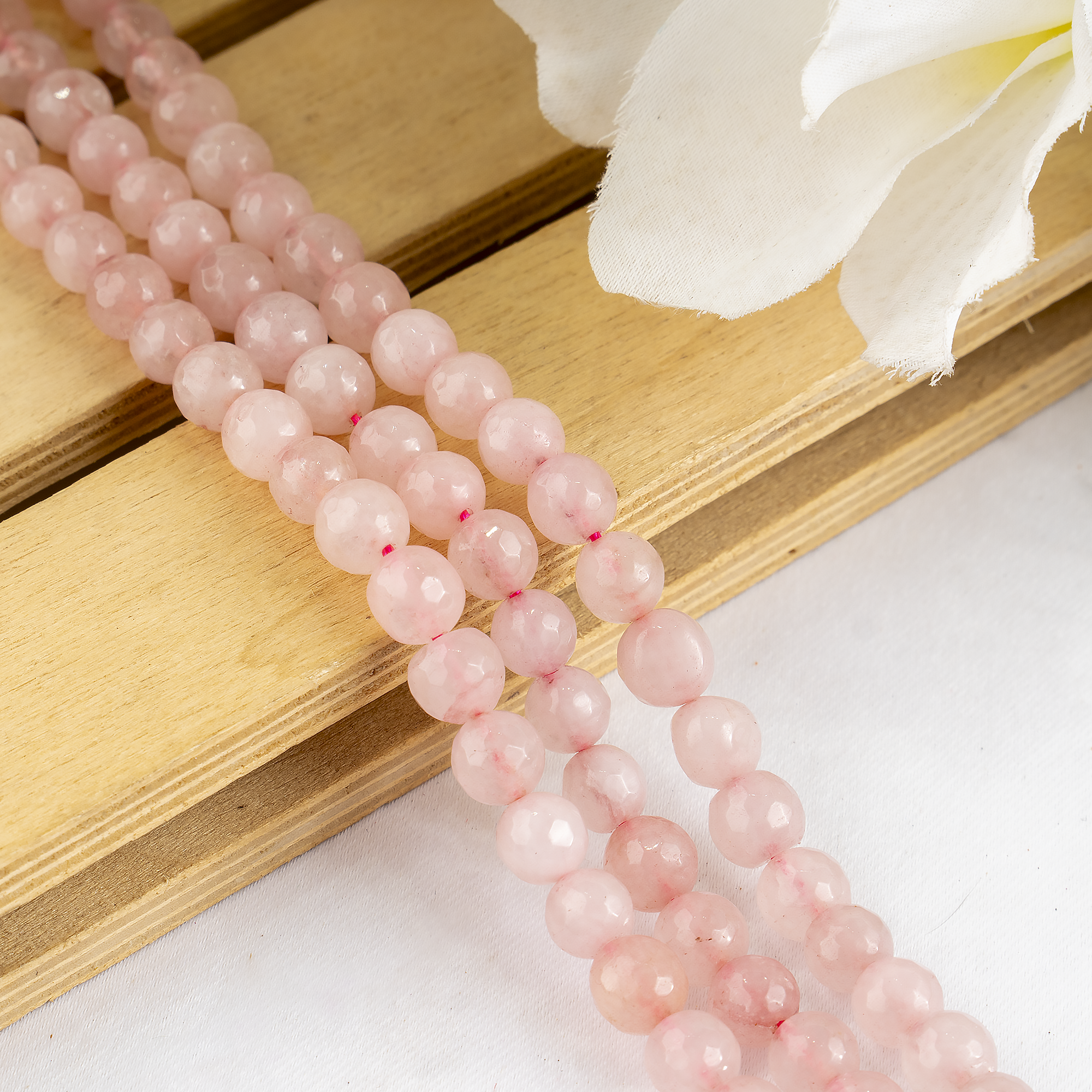 Soothing Crystals Beads – Großhandel Perlen – Facettierte Perlen | Rosenquarz | Kristallperlen für Schmuck12