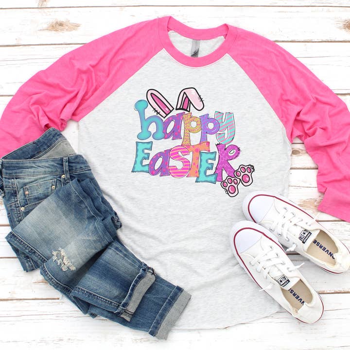 Happy Easter Bunny Shirt Design for wholesale by Joetta Marie