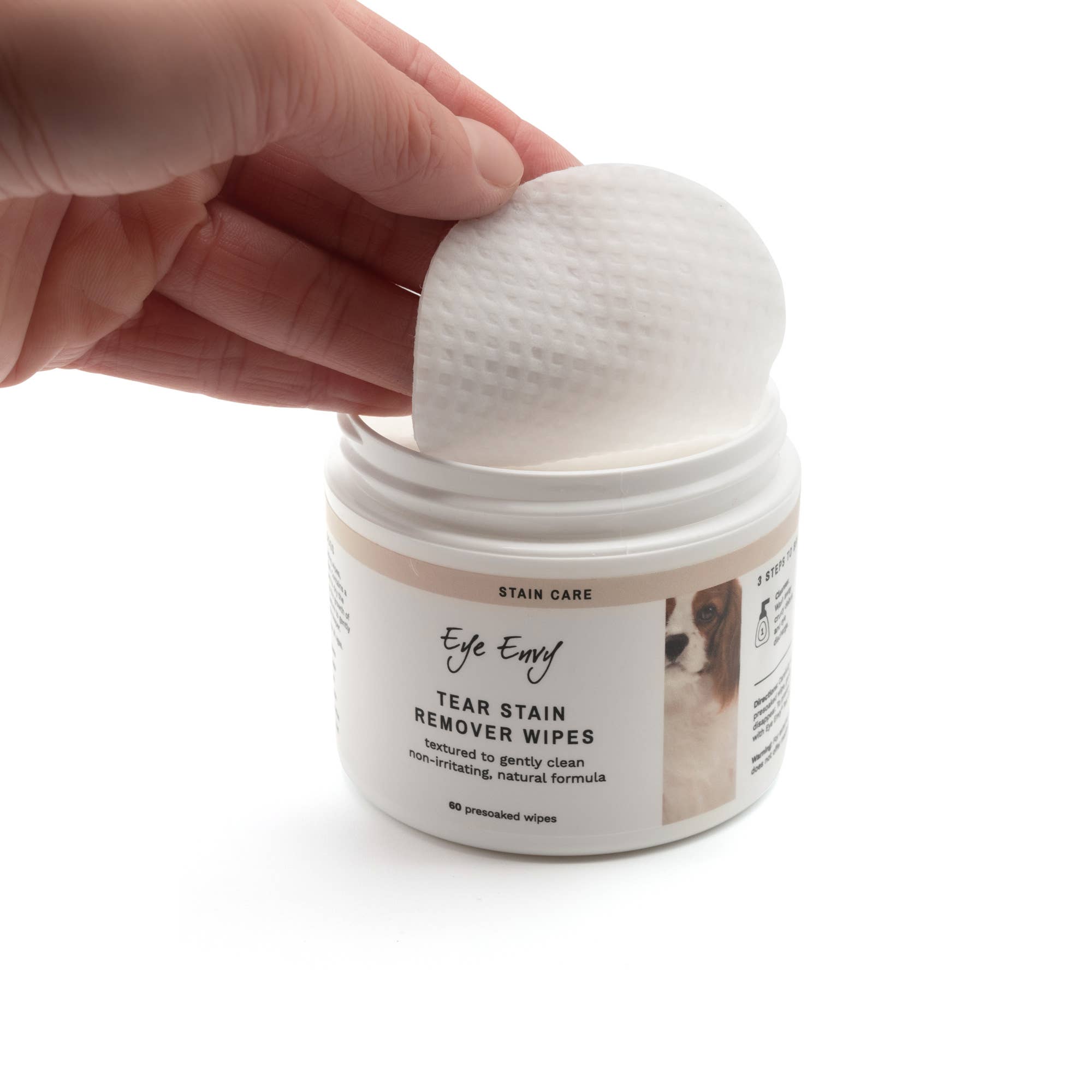 Eye Envy - Vente Produit de nettoyage - Lingettes nettoyantes pour taches de larmes chez les chiens1
