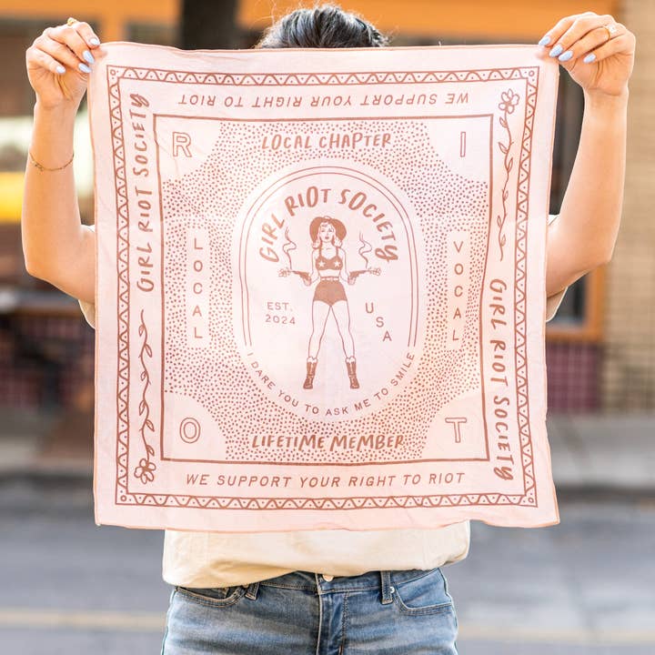 Girl Riot Society by Mosaic Makers Co - Wholesale Bandana - Women's - Girl Riot Society Bandana - Wholesale