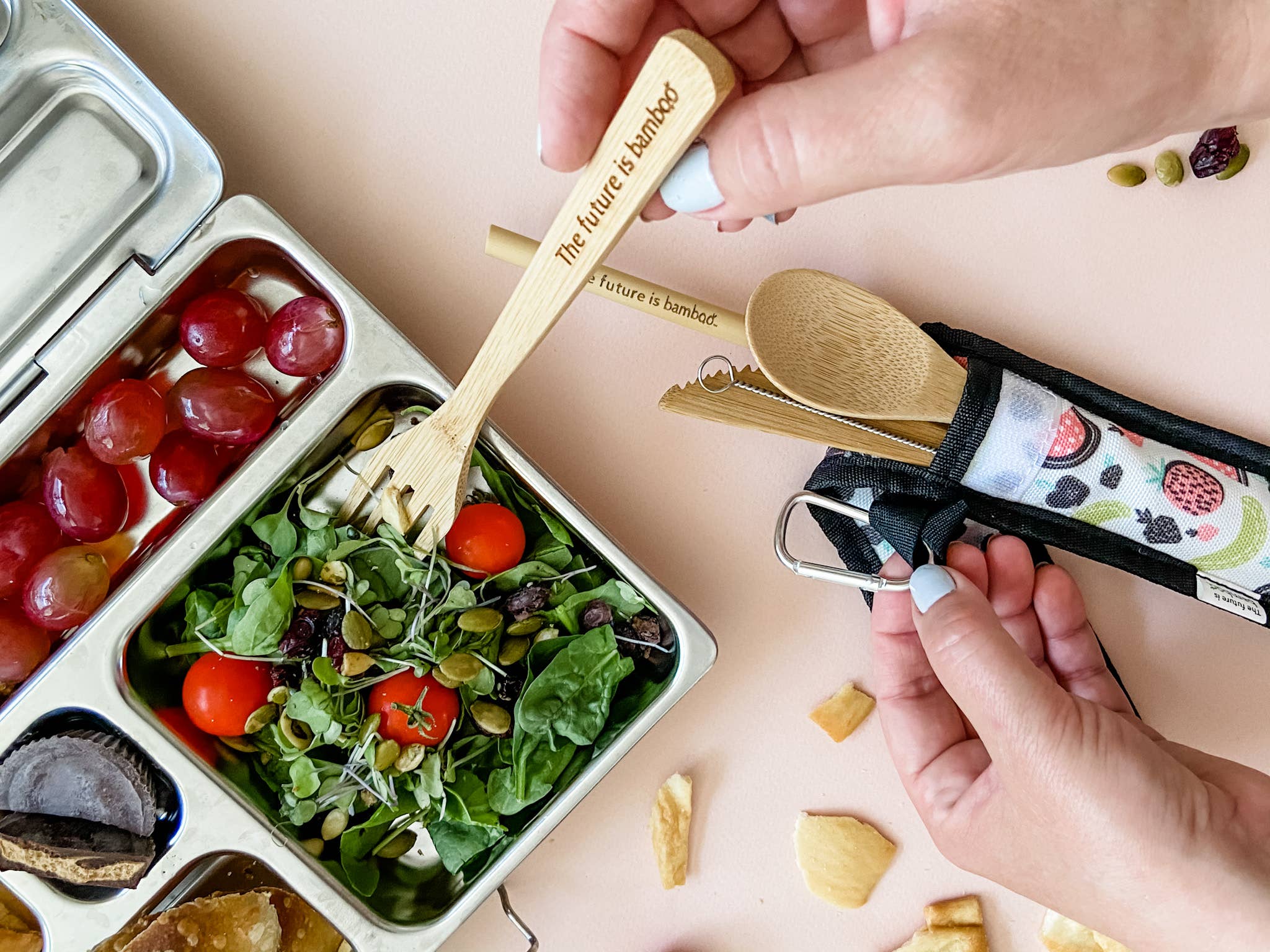 The future is bamboo - Wholesale Assorted Cutlery Set - Reusable Utensil Kits - SUMMER FRUIT *SALE!*2