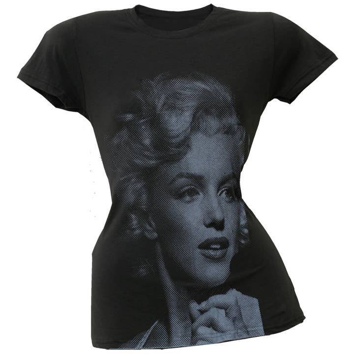 Official Store - Vente T-shirt sérigraphié – femme - Marilyn Monroe - T-shirt à pois pour femmes juniors