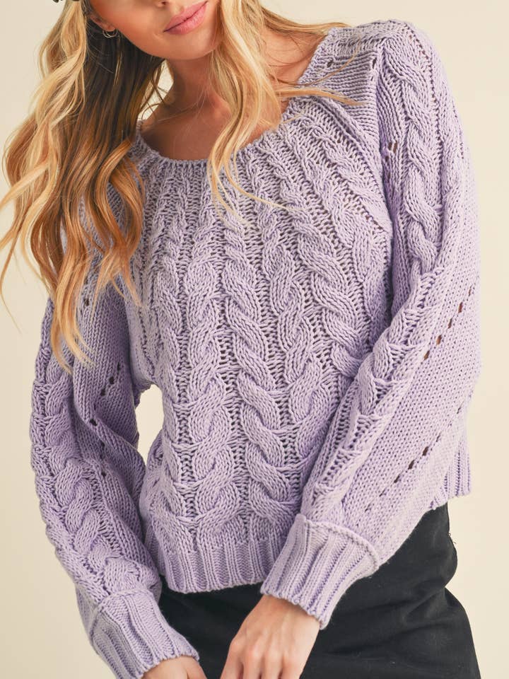 AEMI + CO - Wholesale Knit Sweater - Women's - 3158DK Tally Sweater 7