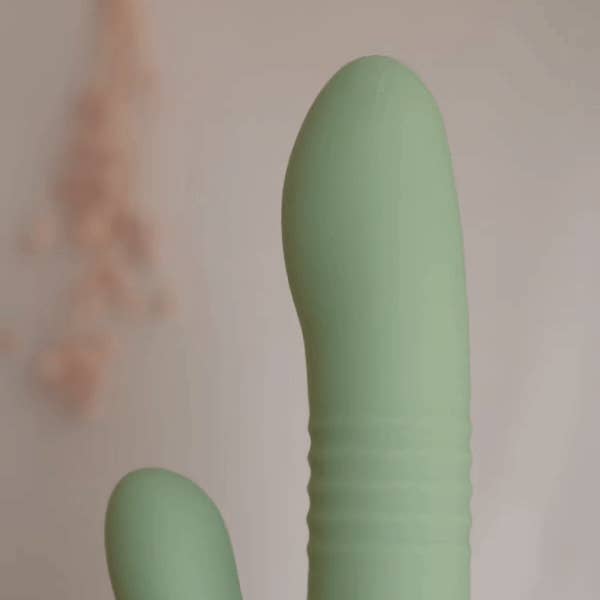 The Natural Love Company - Wholesale Sex Toy - Yarrow | Thrusting Rabbit Vibrating Dildo