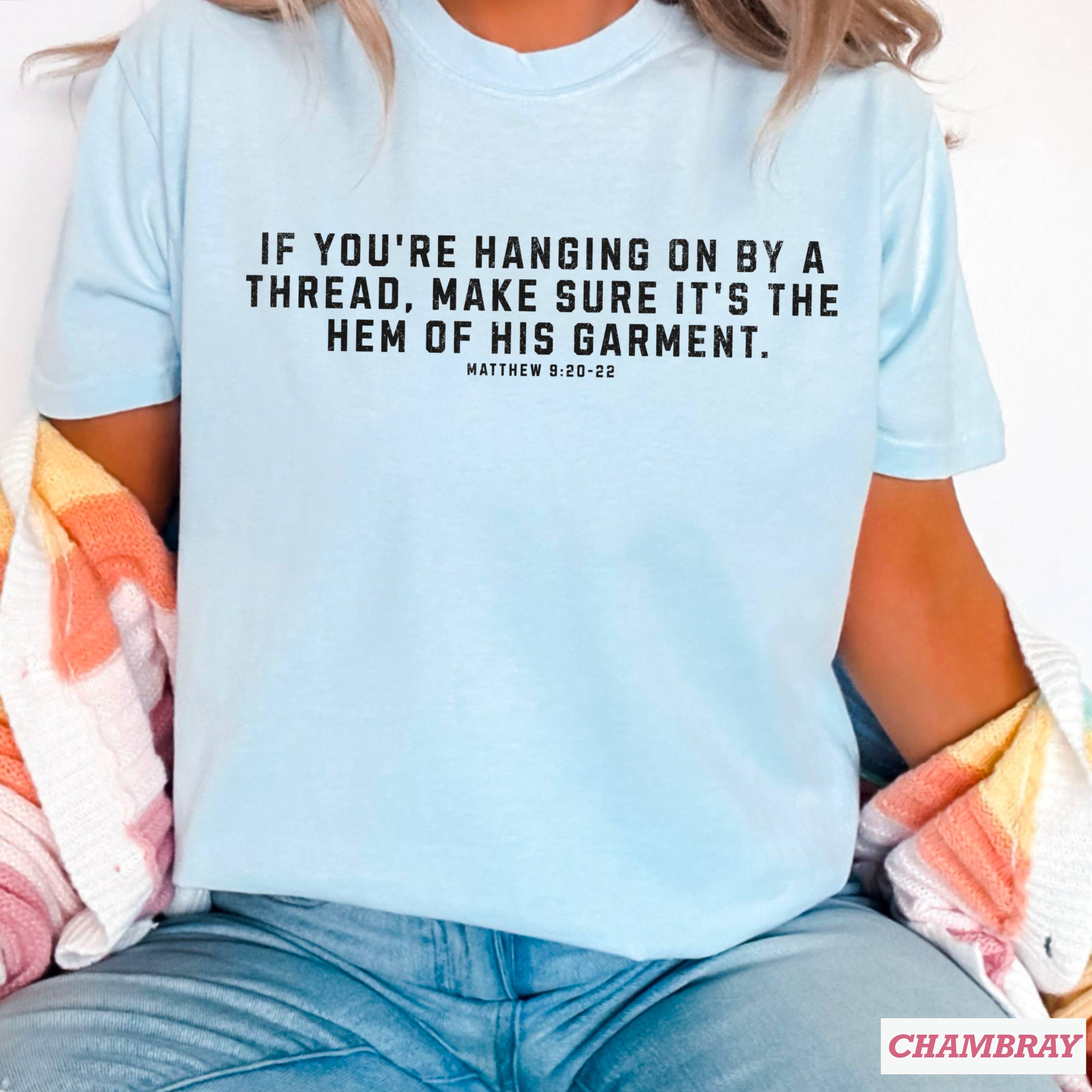 Shoppe SHC - Vente T-shirt à imprimés – femme - Christian Graphic | Ne tenir qu'à un fil | Couleur confort7