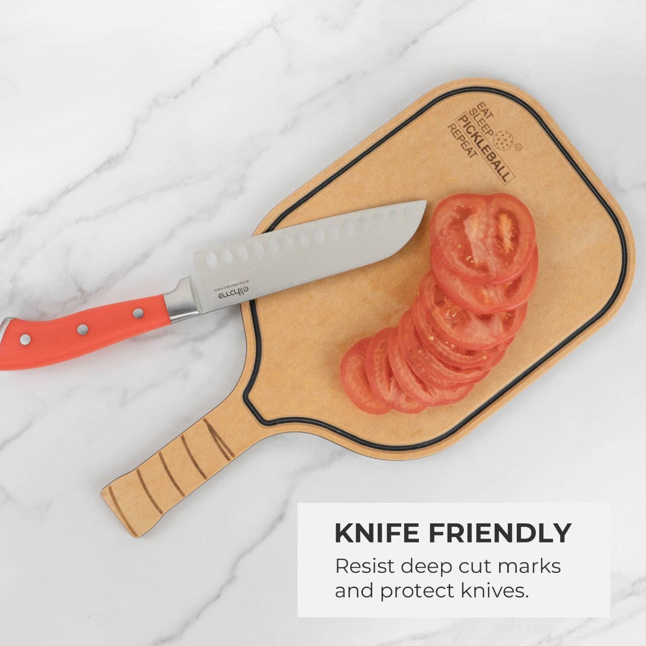 Elihome - Vente Planche à découper - Planche à découper charcuterie Pickleball - "Just Dink It"4