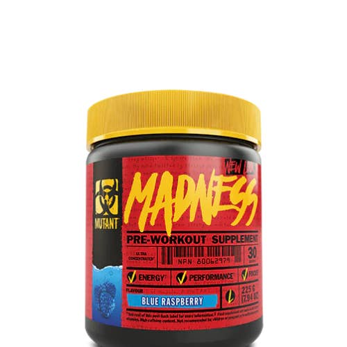 Super Nutritions Limited - Vente Poudres protéinées/superaliments - MUTANT MADNESS 225G Pré-Entraînement 30 portions1
