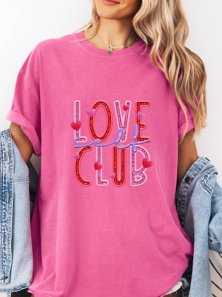 Self Love Club- Full Color Transfer for wholesale by Antisocial llc