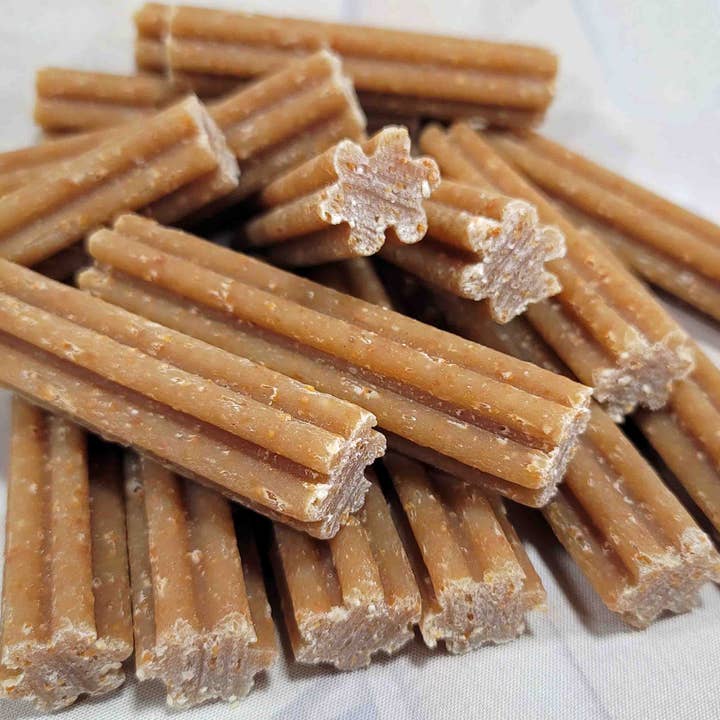 Yak Cheese & Rice Treats Large - low calorie (bulk) for wholesale by JUST Cheese Chews