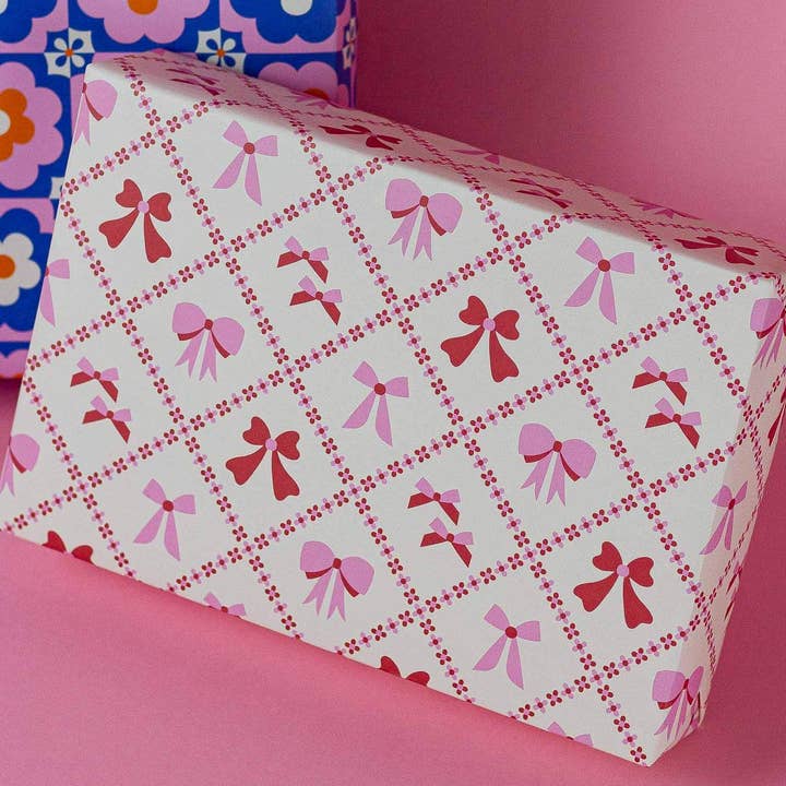 My Darlin' - Wholesale Flat Wrap - The Bow Show (Pink Edition) Holiday Wrapping Paper1