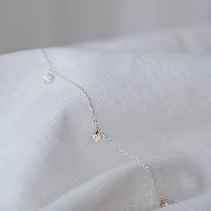 'Posie Garland' Silver Necklace for wholesale by Imogen Rose Jewellery