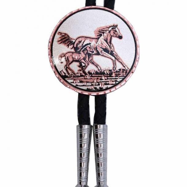 COPPER ARTS INC. - Wholesale Necktie - Men's - BT 57 Horse & Foal Bolo Tie