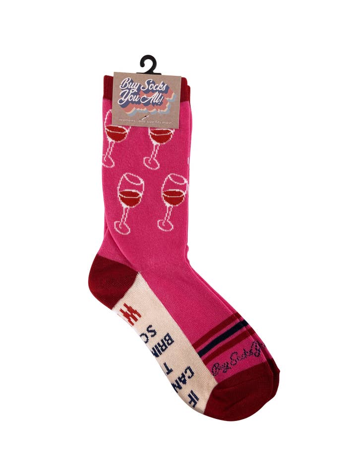 Buy Socks You All - Wholesale Socks - Women's - If You Can Read This Bring Me Some Wine Women's Socks4