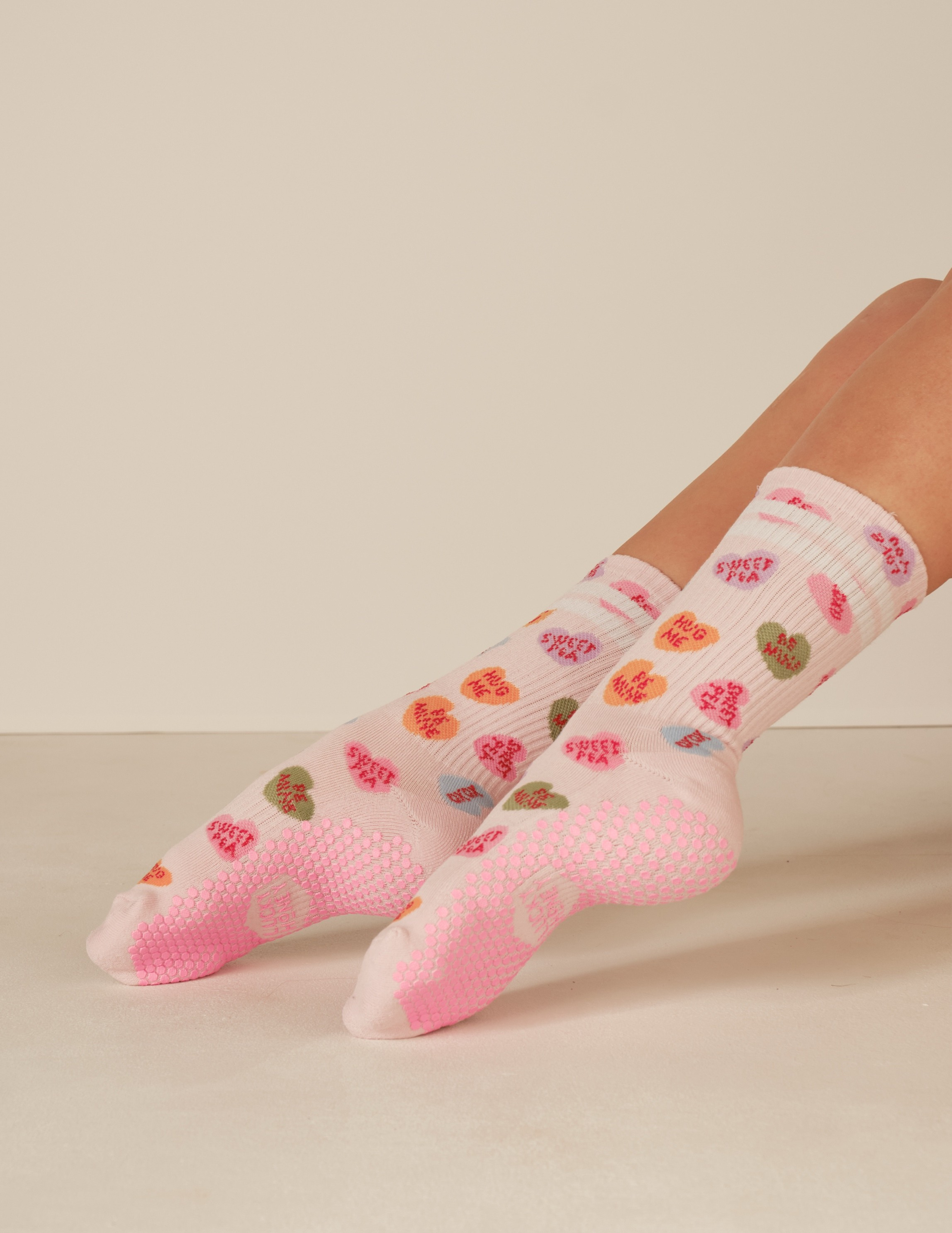 LUCKY HONEY - Vente Chaussettes – femme - La chaussette antidérapante à imprimé tube haut5