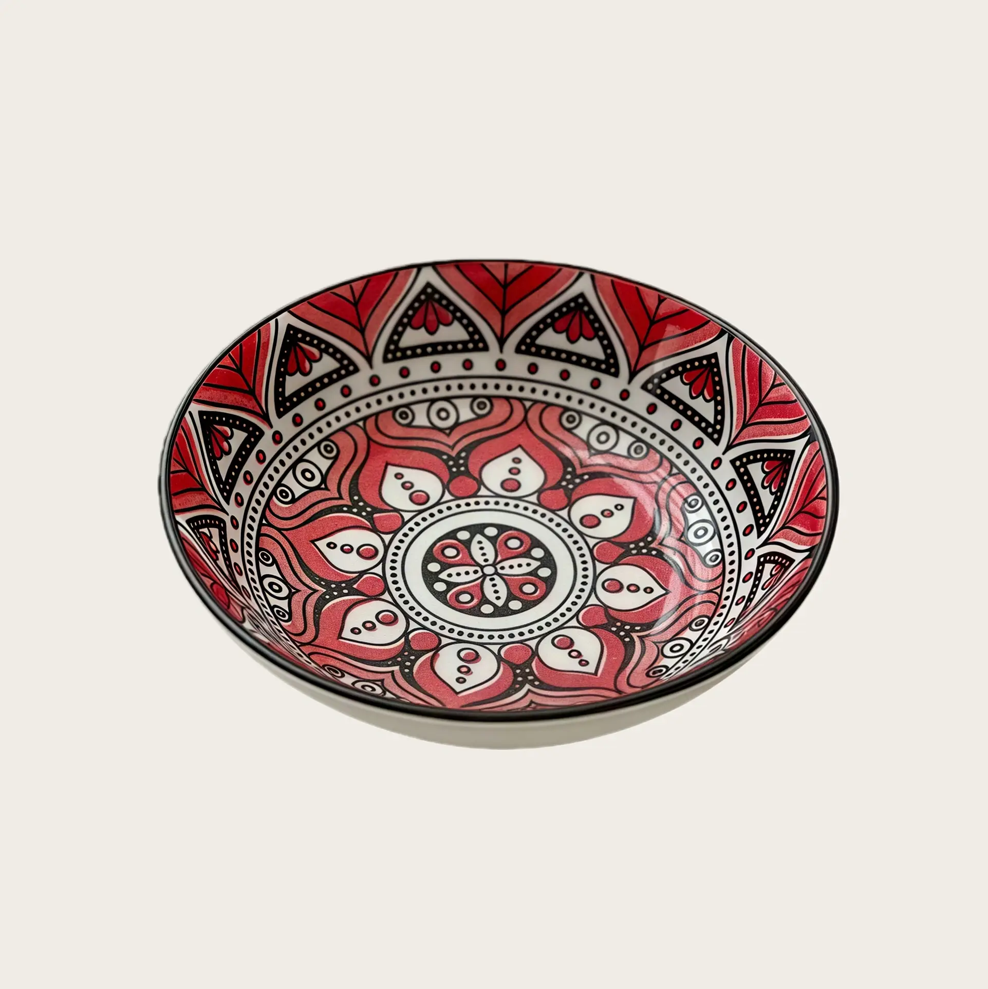 Otterware - Vente Bols à condiments/sauces - Plat à sauce en céramique peint à la main bohème8