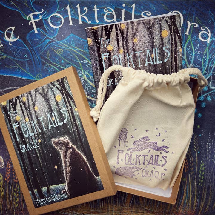 Hannah Willow Art – wholesale Tarot cards – The Folktails Oracle deck, Special black box edition1