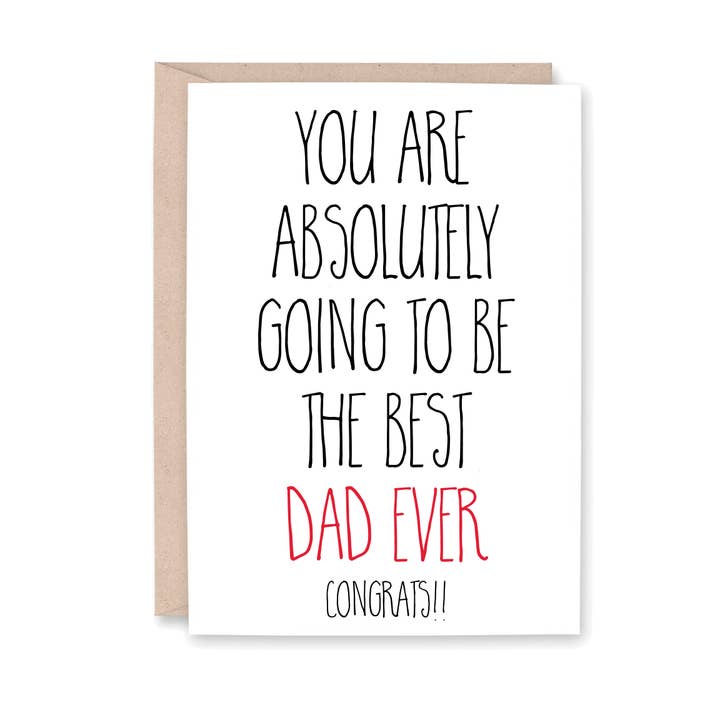 Vai Ser O Melhor Pai Absoluto Parabéns por atacado de Striped Hat Studio