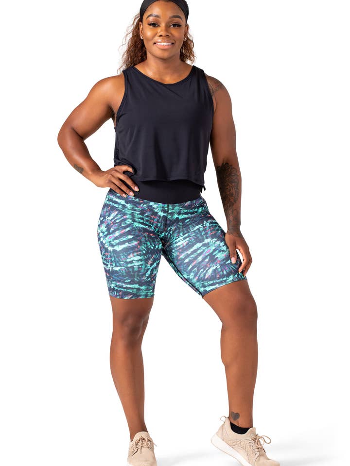 Feel the Flow Tech Crop for wholesale by Perspective Fitwear