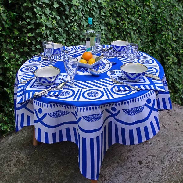 Kalamata Tischdecke in Quadratform für den Großhandel von Cressida Bell