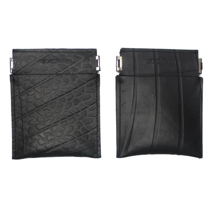 Snappy Retro Inner Tube Vegan Coin Purse for wholesale by paguroupcycle