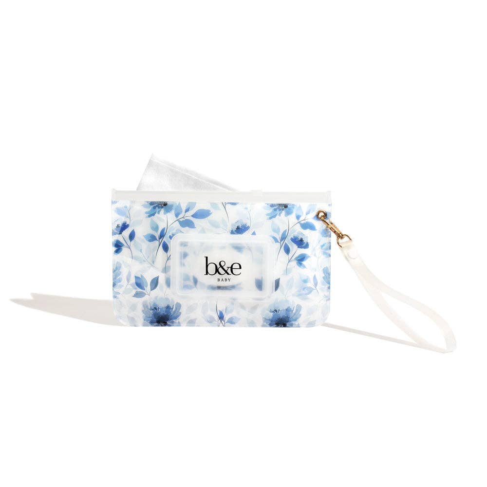 Ben & Ellie Baby - Wholesale Pouch - Women's - Sienna - Blue Floral Wipes Case2