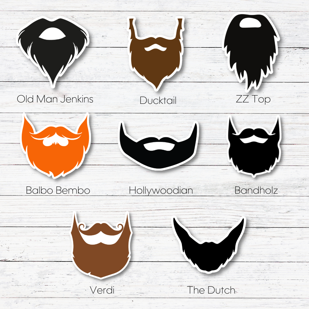 Oily Graphic Creations – wholesale Klistermärke – Balbo Bembo- Skäggklistermärken3