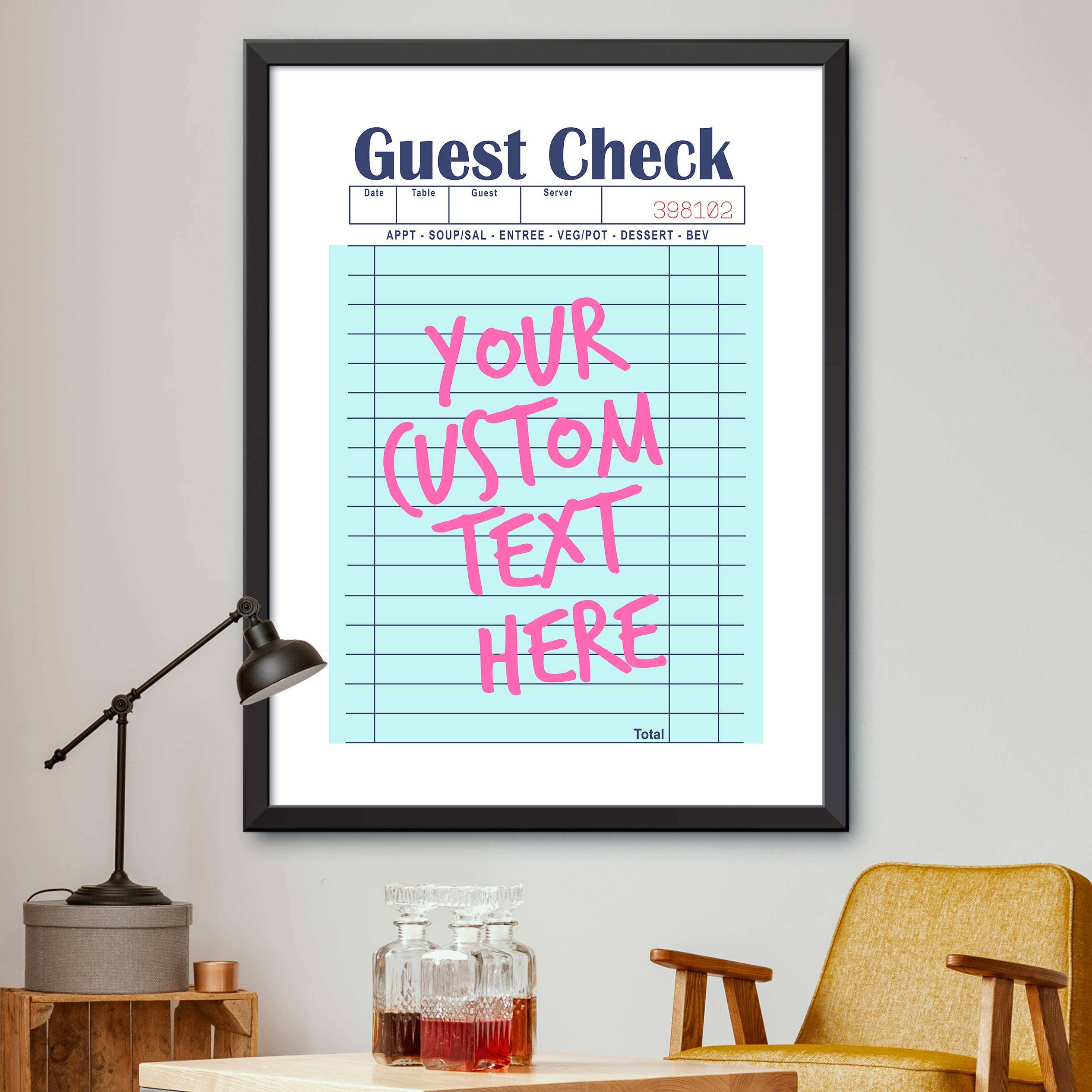 Dormfuly - Wholesale Poster - Custom Guest Check Poster0