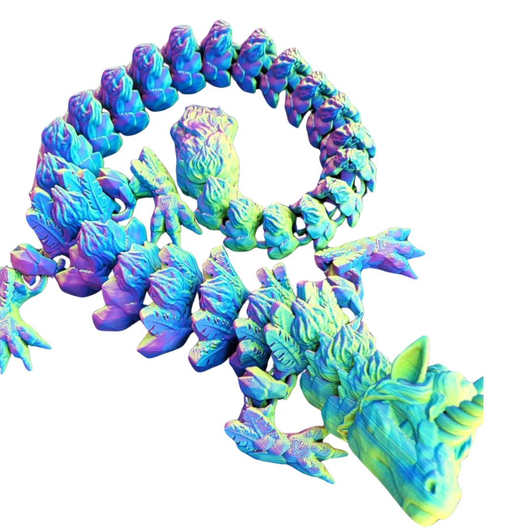 Great American Designs – Brinquedo Fidget - Crianças por atacado – Dragão Alicórnio Articulado, Impresso 3D, Brinquedo Fidget1