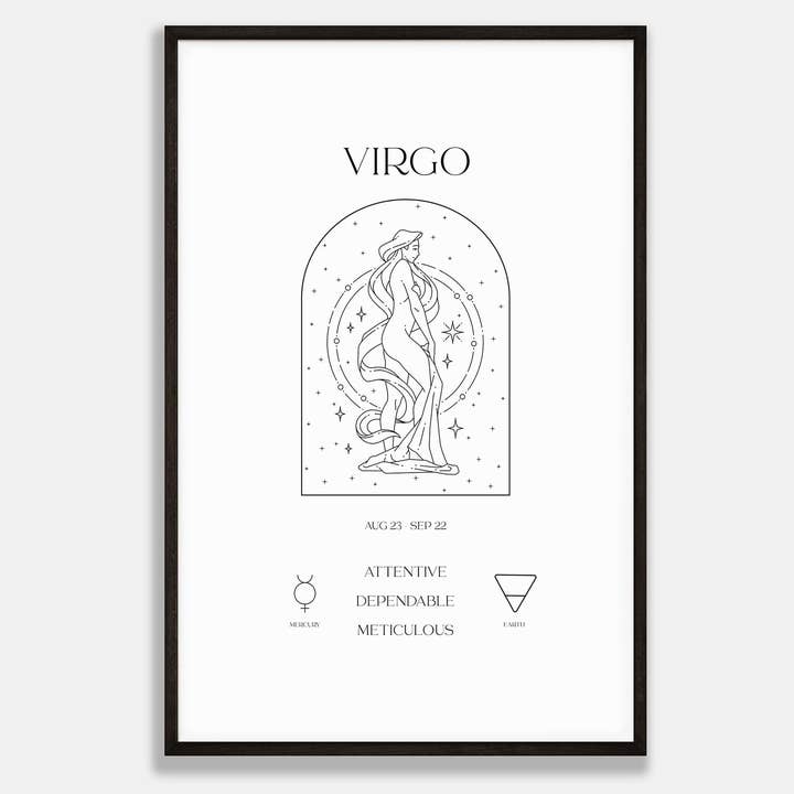 Virgo Zodiac Print for wholesale by YourDay
