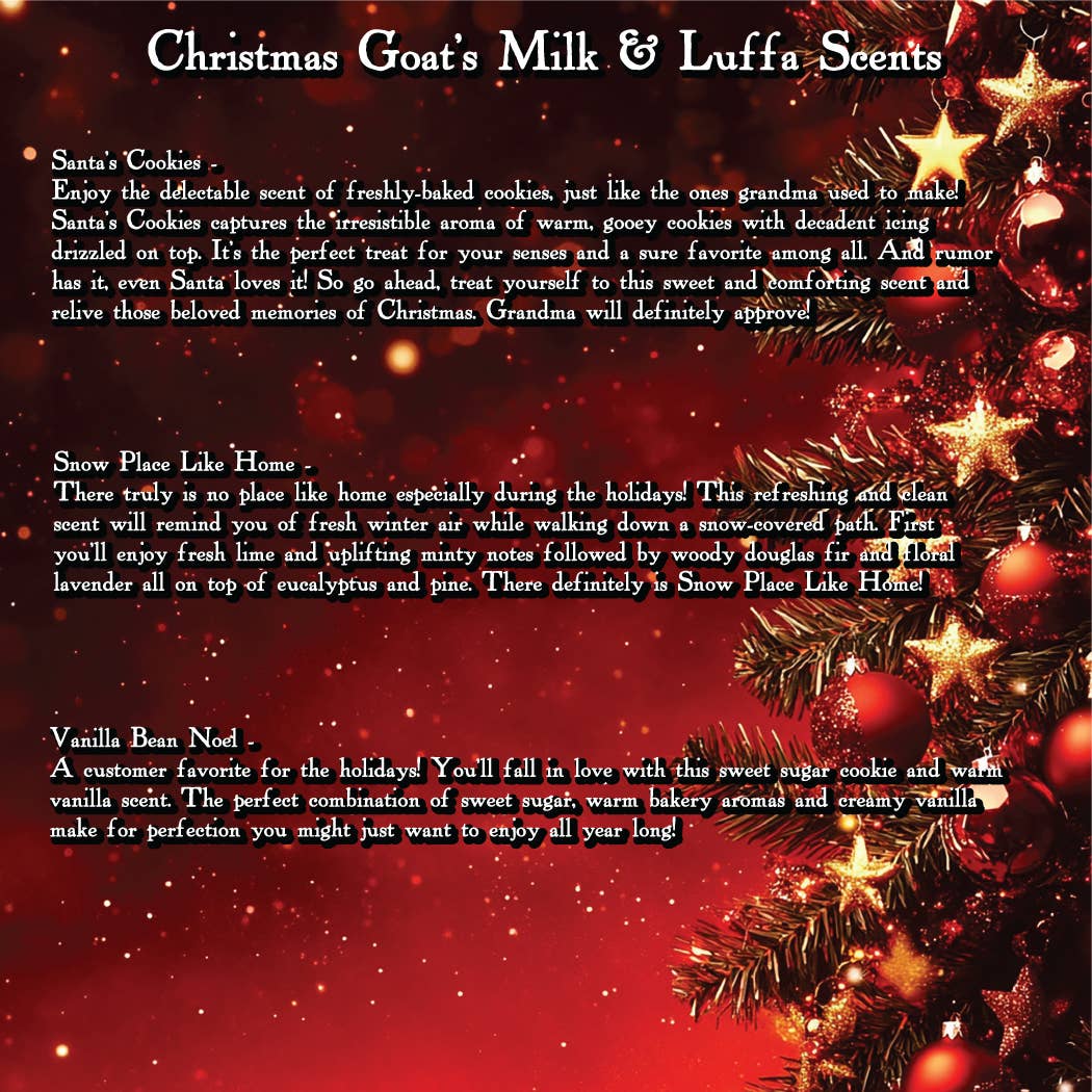 Old Town Soap Co. - Wholesale Bar Soap - Christmas Scented Luffa Soaps21