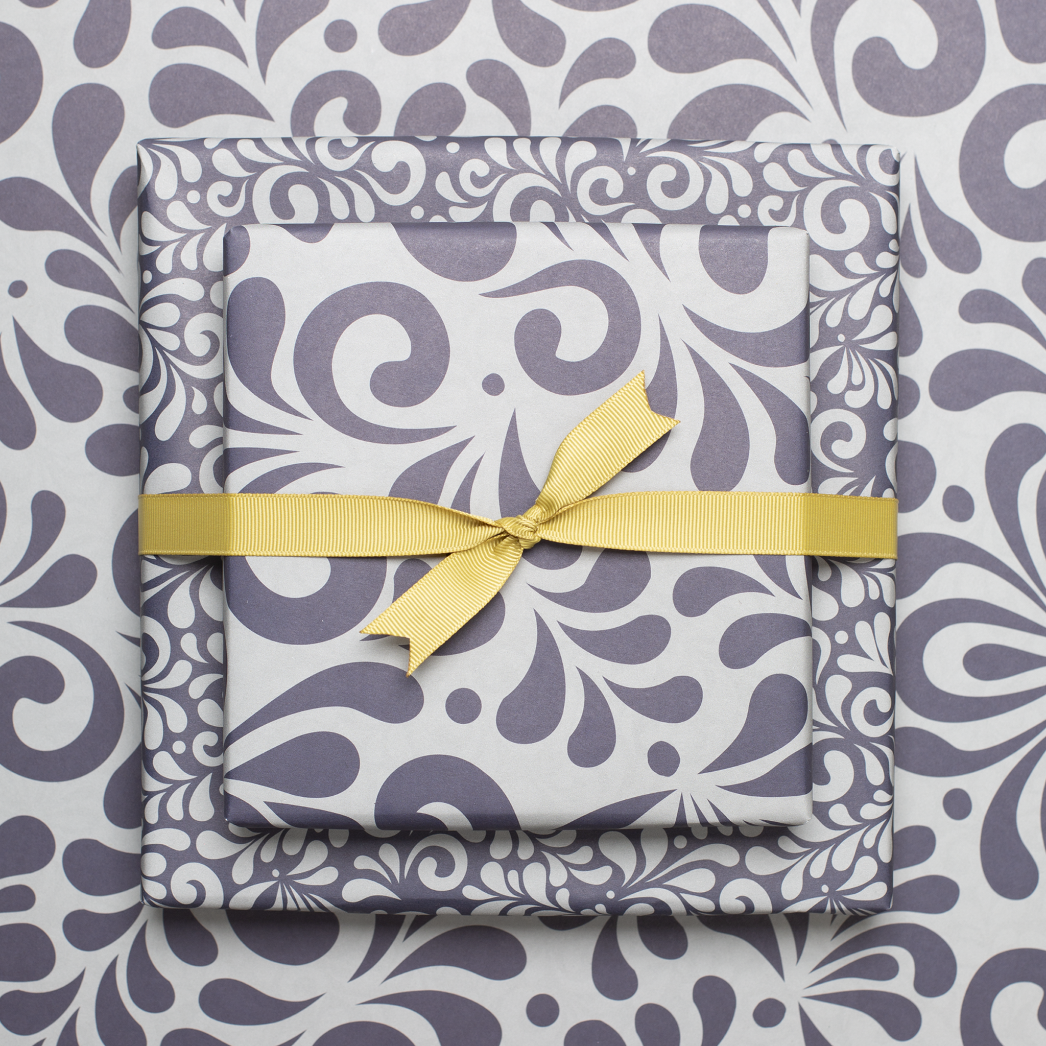 My Pretty Circus - Wholesale Flat Wrap - Bembel wrapping paper, grey-blue two-sided eco-paper4