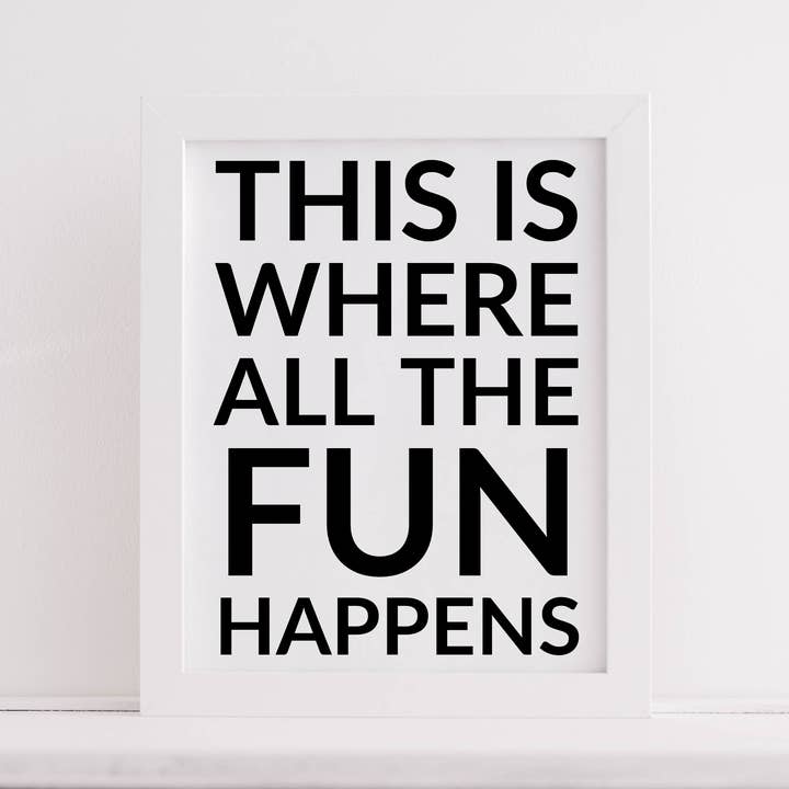 Allt det roliga händer - Väggtryck för wholesale av Wonky Cards